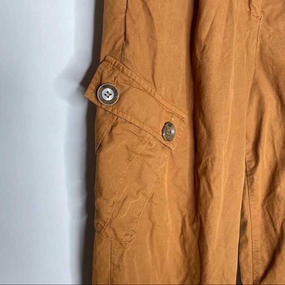 Free People | Burnt Orange Taper Leg Cargo Pants - Picture 3 of 8